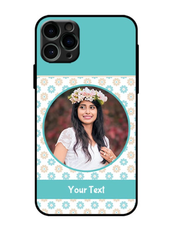 Custom iPhone 11 Pro Custom Metal Phone Case - Beautiful Flowers Design