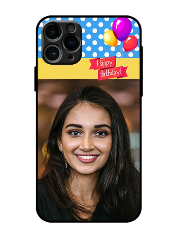 Custom iPhone 11 Pro Custom Metal Phone Case - Happy Birthday Design