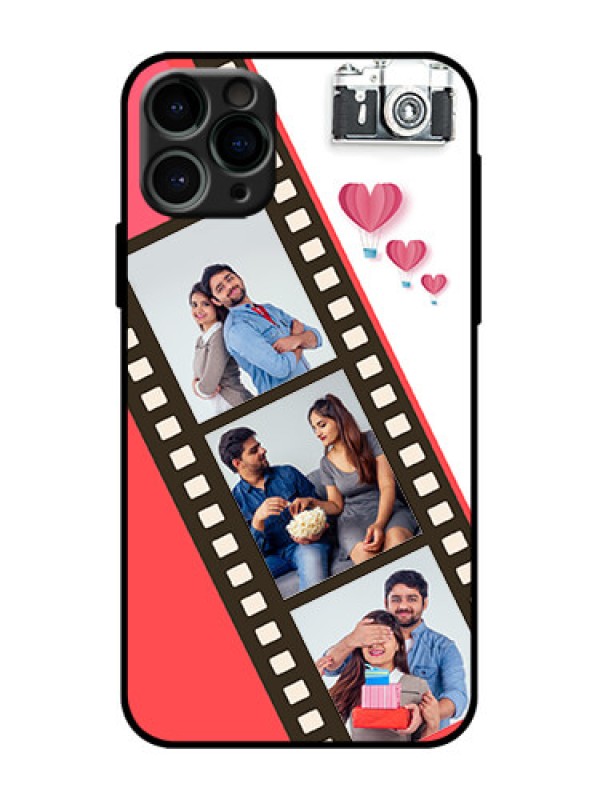 Custom iPhone 11 Pro Custom Metal Phone Case - 3 Image Holder With Film Reel