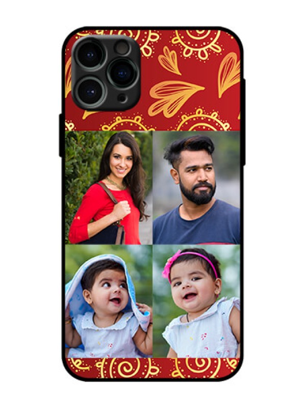 Custom iPhone 11 Pro Custom Metal Phone Case - 4 Image Traditional Design
