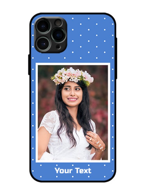 Custom iPhone 11 Pro Custom Metal Phone Case - Polka Dots Design