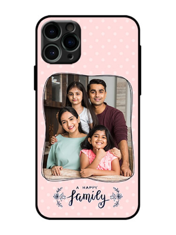 Custom iPhone 11 Pro Custom Metal Phone Case - Family With Dots Design