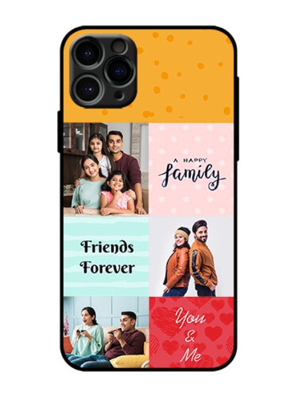 Custom iPhone 11 Pro Custom Metal Phone Case - Images With Quotes Design
