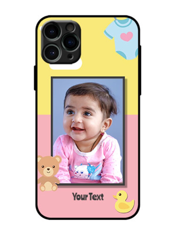 Custom iPhone 11 Pro Custom Metal Phone Case - Kids 2 Color Design