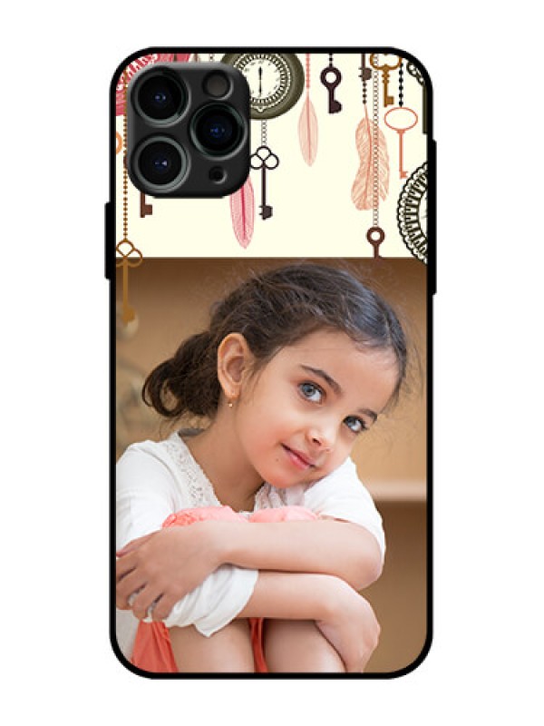 Custom iPhone 11 Pro Custom Metal Phone Case - Boho Style Design