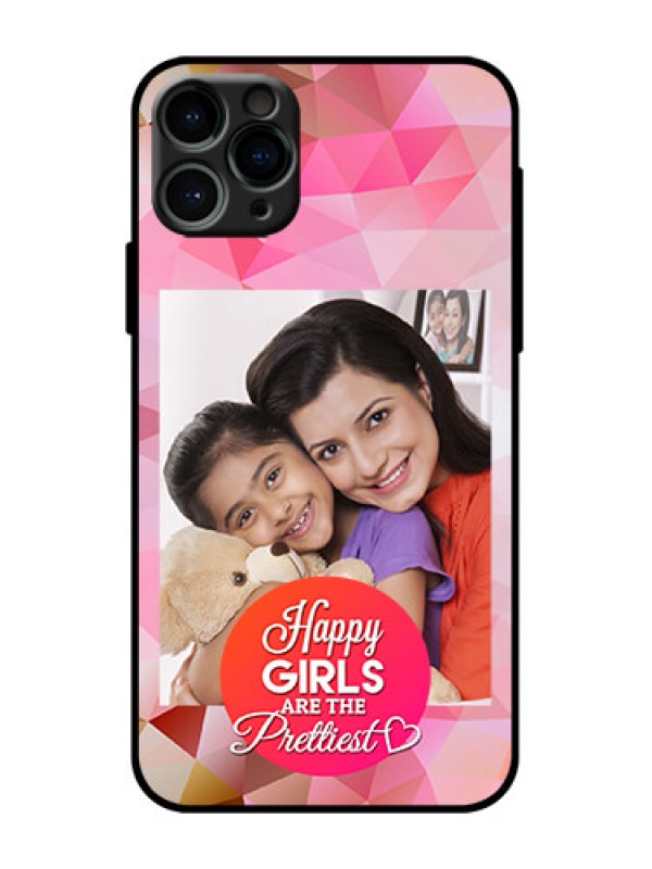 Custom iPhone 11 Pro Custom Metal Phone Case - Abstract Triangle Design