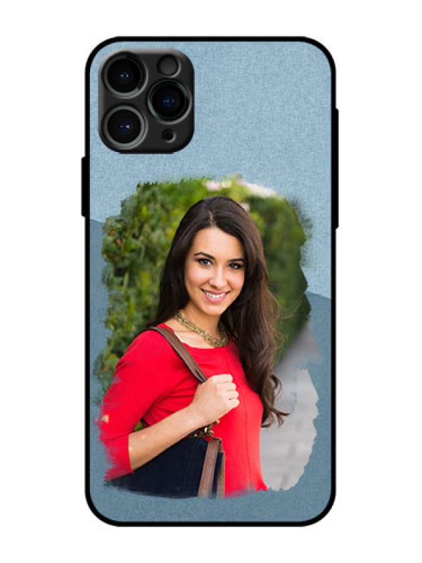Custom iPhone 11 Pro Custom Metal Phone Case - Grunge Line Art Design