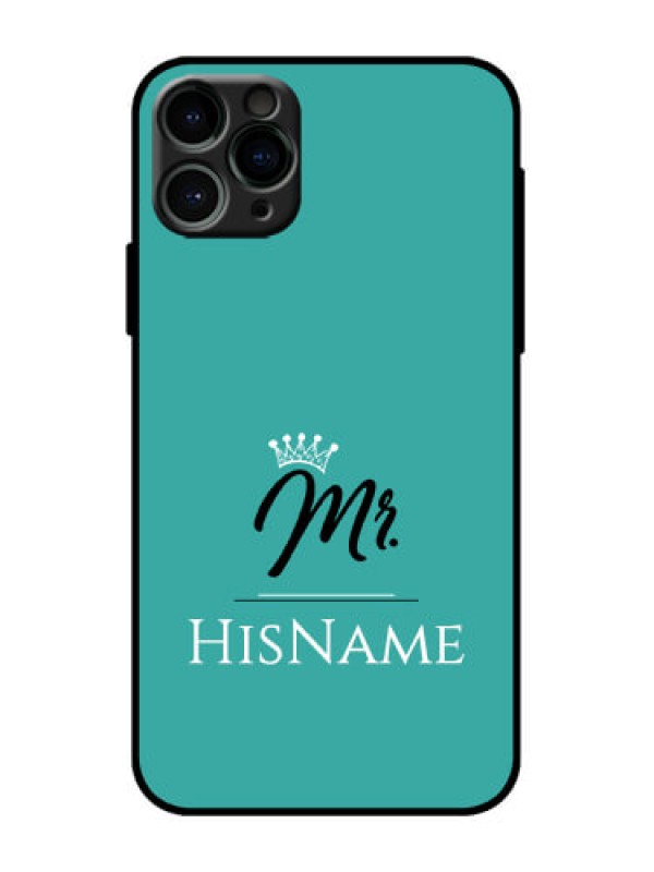 Custom iPhone 11 Pro Custom Metal Phone Case - Mr With Name Design