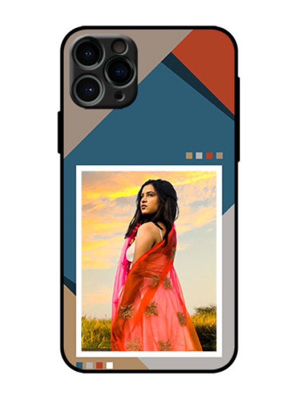 Custom iPhone 11 Pro Custom Metal Phone Case - Retro Color Pallet Design