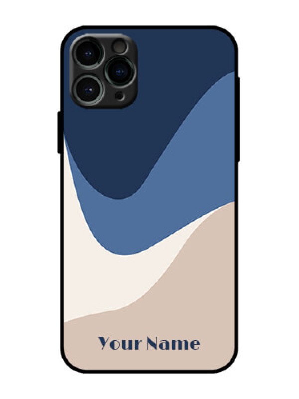 Custom iPhone 11 Pro Custom Metal Phone Case - Abstract Drip Art Design