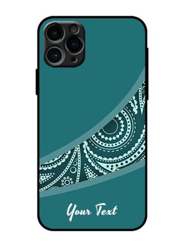Custom iPhone 11 Pro Custom Metal Phone Case - Semi Visible Floral Design