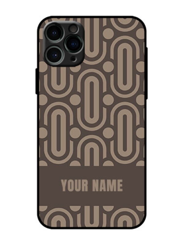 Custom iPhone 11 Pro Custom Metal Phone Case - Captivating Zero Pattern Design