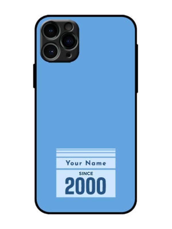Custom iPhone 11 Pro Custom Metal Phone Case - Custom Year Of Birth Design