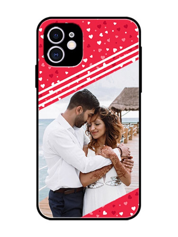 Custom iPhone 11 Custom Metal Phone Case - Valentines Gift Design