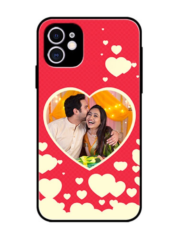 Custom iPhone 11 Custom Metal Phone Case - Love Symbols Phone Cover Design