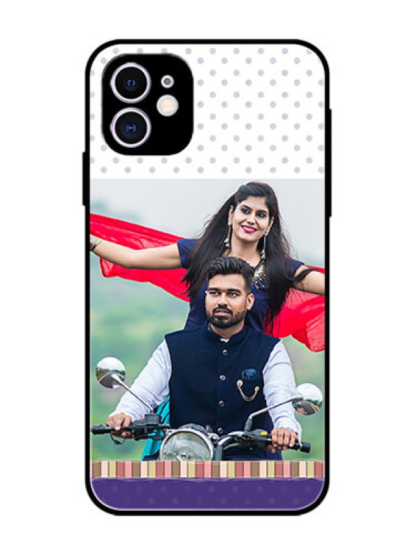 Custom iPhone 11 Custom Metal Phone Case - Cute Family Design