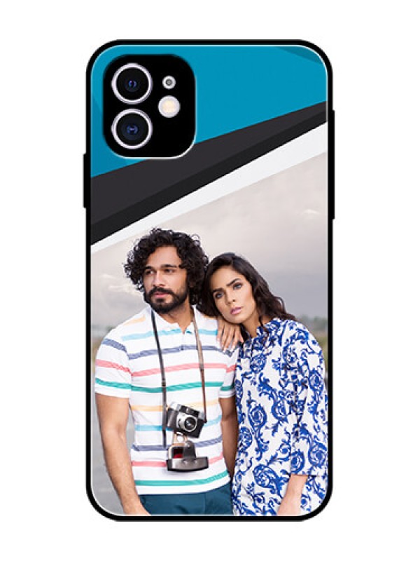 Custom iPhone 11 Custom Metal Phone Case - Simple Pattern Photo Upload Design