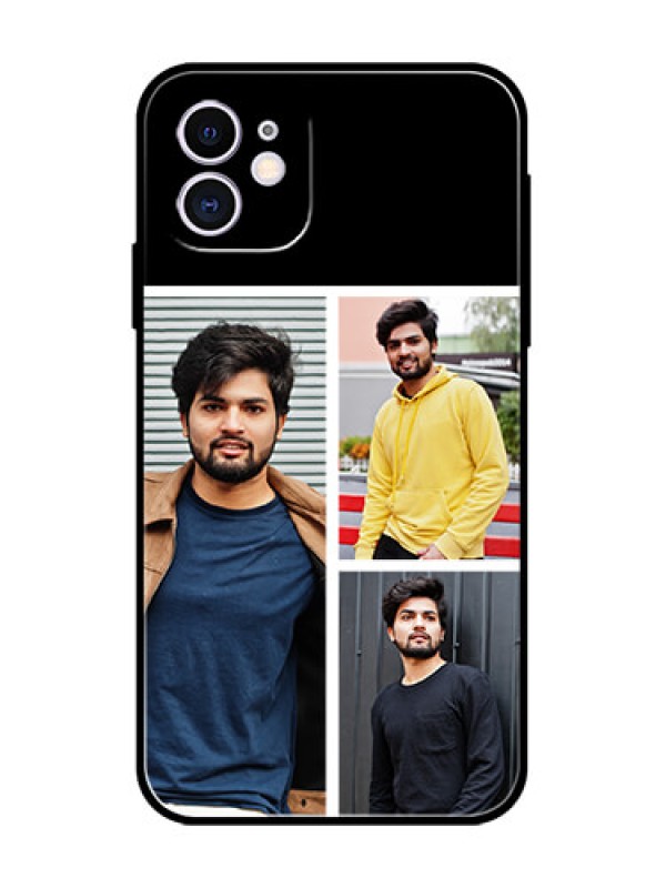 Custom iPhone 11 Custom Metal Phone Case - Upload Multiple Picture Design