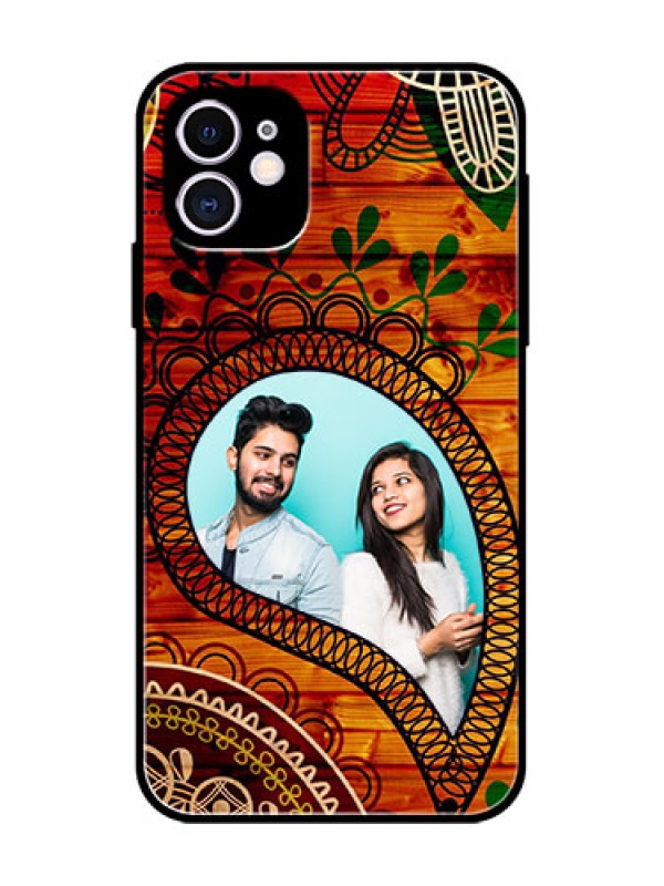 Custom iPhone 11 Custom Metal Phone Case - Abstract Colorful Design