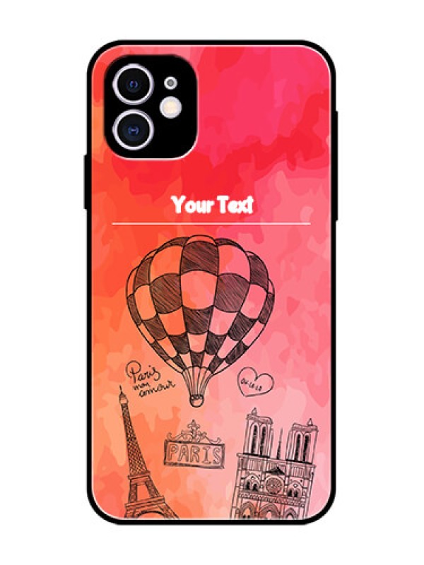 Custom iPhone 11 Custom Metal Phone Case - Paris Theme Design