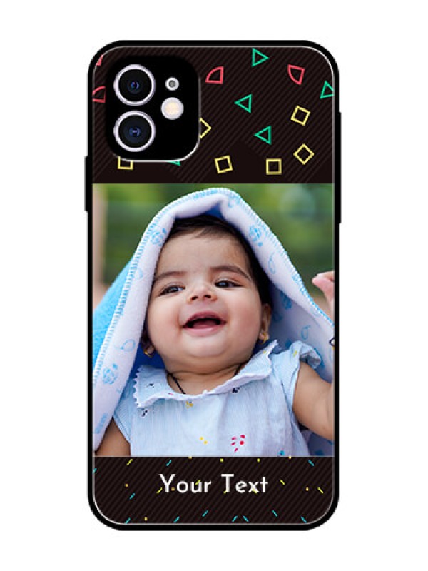 Custom iPhone 11 Custom Metal Phone Case - With Confetti Birthday Design