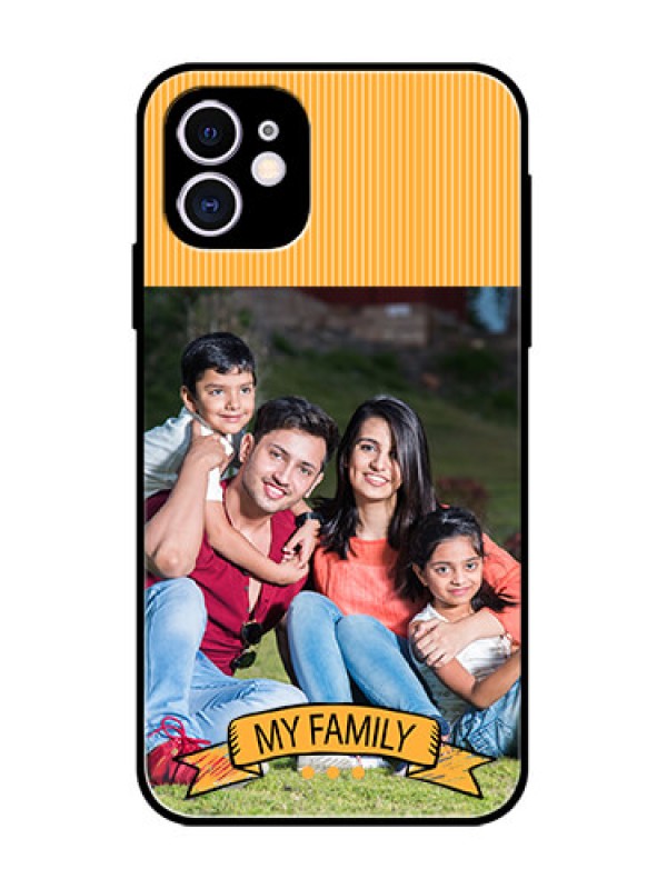 Custom iPhone 11 Custom Metal Phone Case - My Family Design