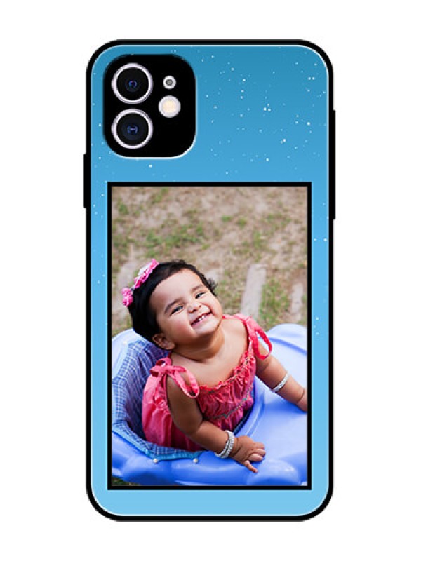 Custom iPhone 11 Custom Metal Phone Case - Wave Pattern Colorful Design