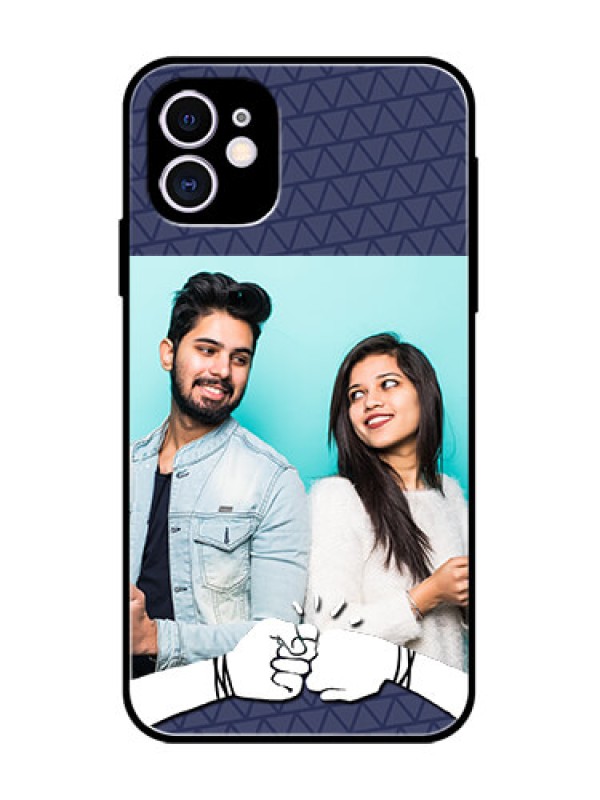 Custom iPhone 11 Custom Metal Phone Case - With Best Friends Design