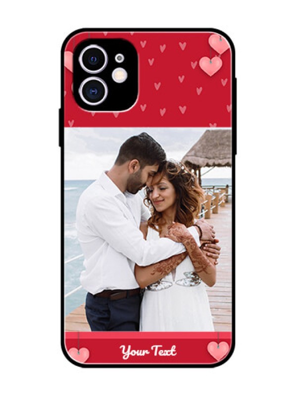 Custom iPhone 11 Custom Metal Phone Case - Valentines Day Design