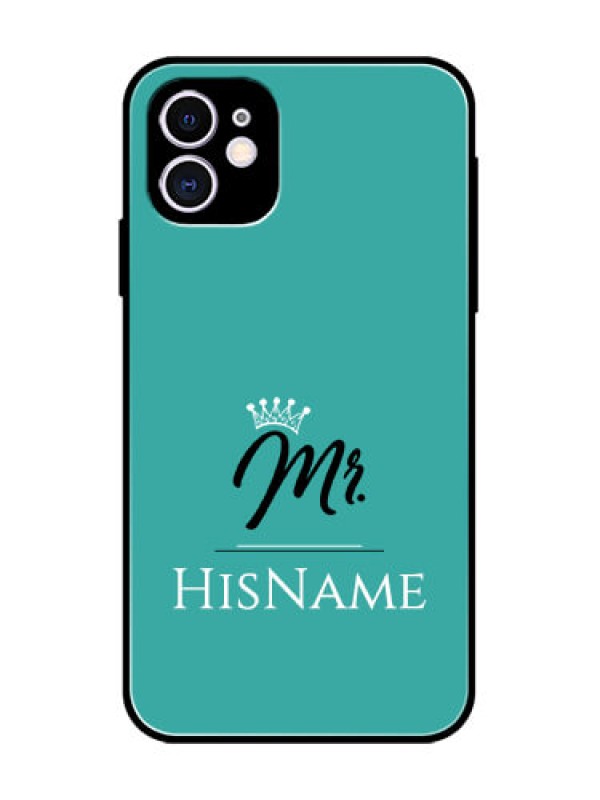 Custom iPhone 11 Custom Metal Phone Case - Mr With Name Design