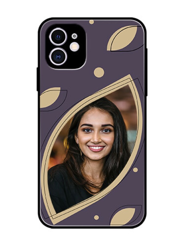 Custom iPhone 11 Custom Metal Phone Case - Falling Leaf Design