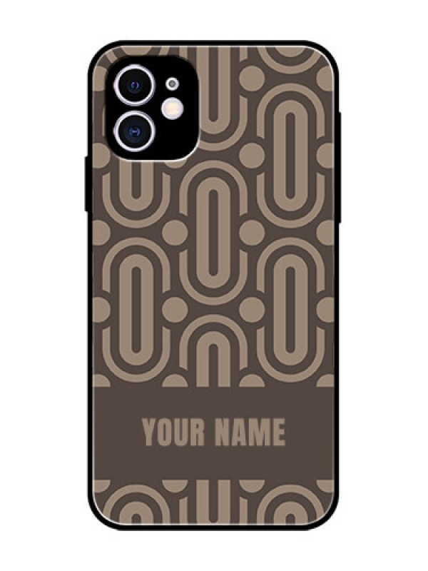 Custom iPhone 11 Custom Metal Phone Case - Captivating Zero Pattern Design