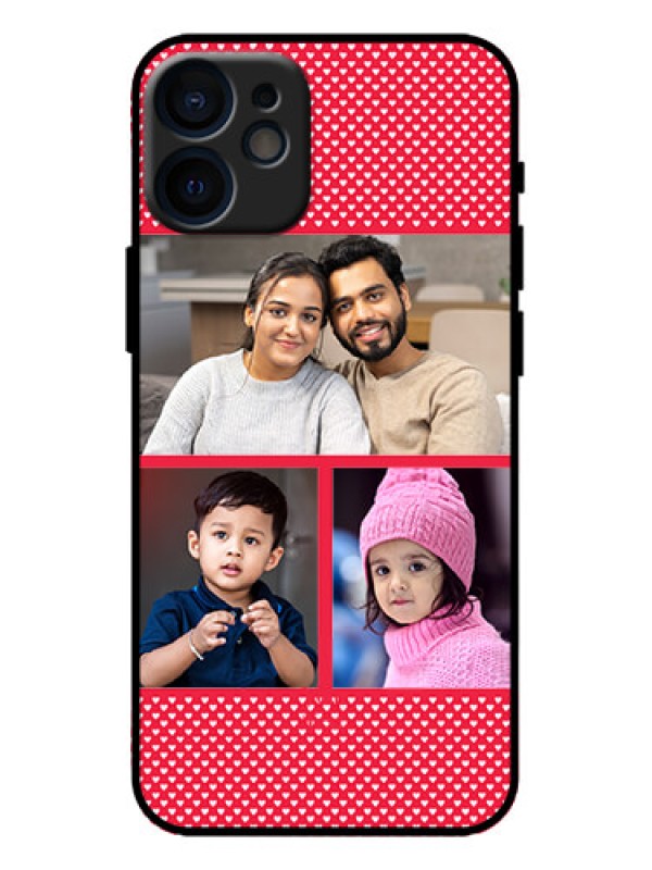 Custom iPhone 12 Mini Custom Metal Phone Case - Bulk Photo Upload Design