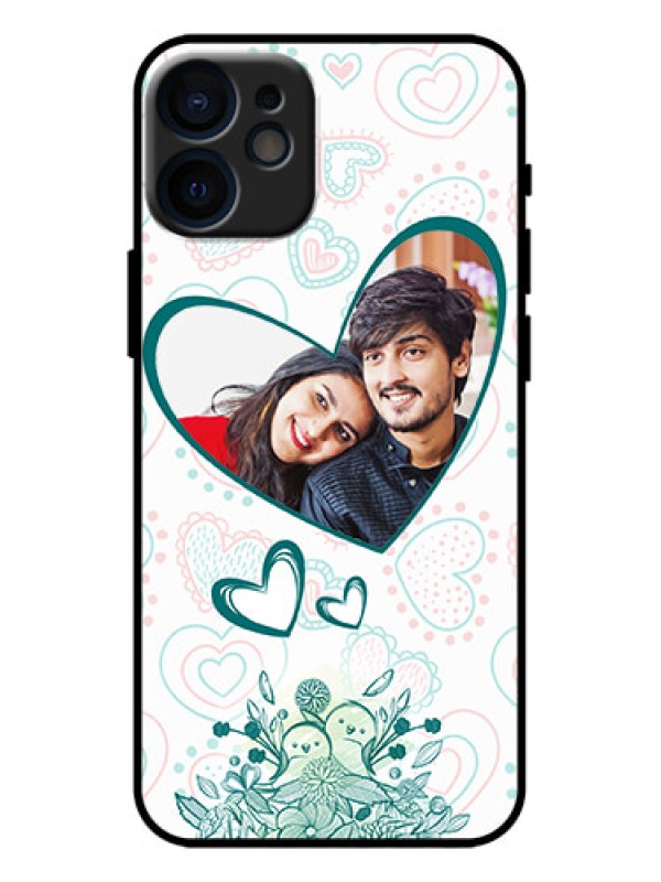 Custom iPhone 12 Mini Custom Metal Phone Case - Premium Couple Design
