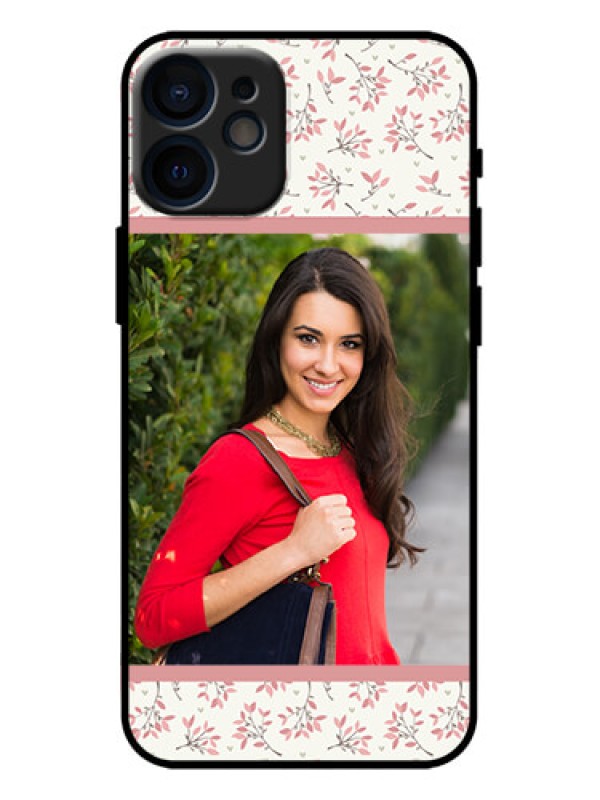 Custom iPhone 12 Mini Custom Metal Phone Case - Stunning Floral Design