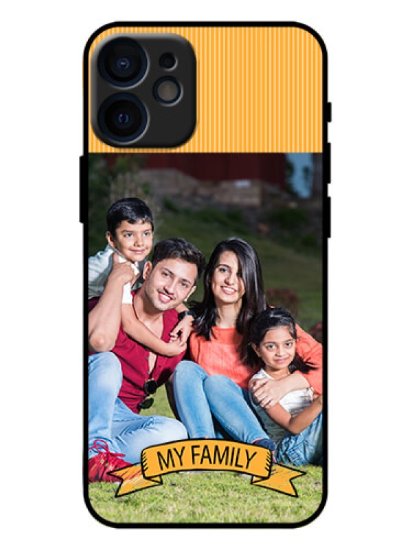 Custom iPhone 12 Mini Custom Metal Phone Case - My Family Design