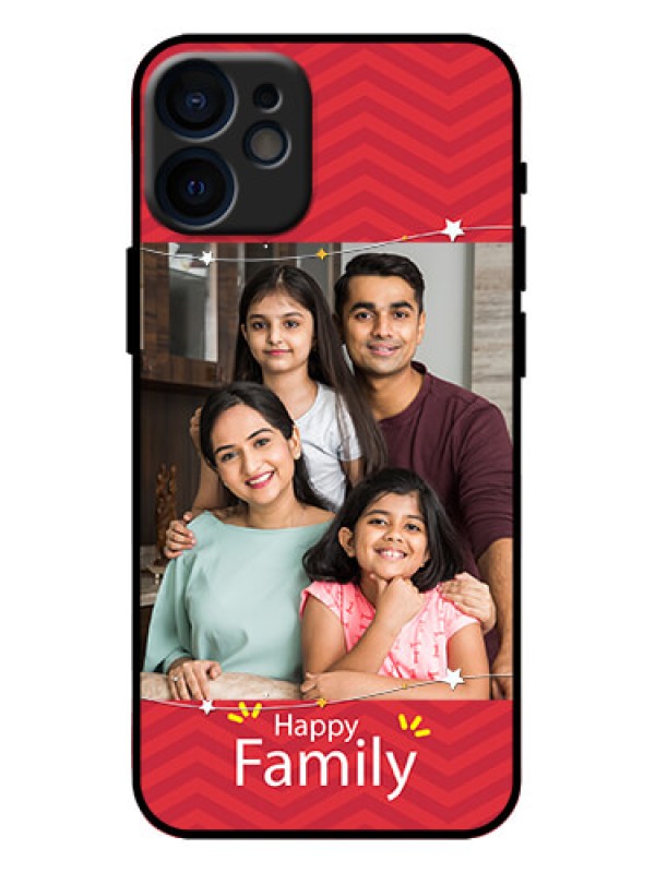 Custom iPhone 12 Mini Custom Metal Phone Case - Happy Family Design