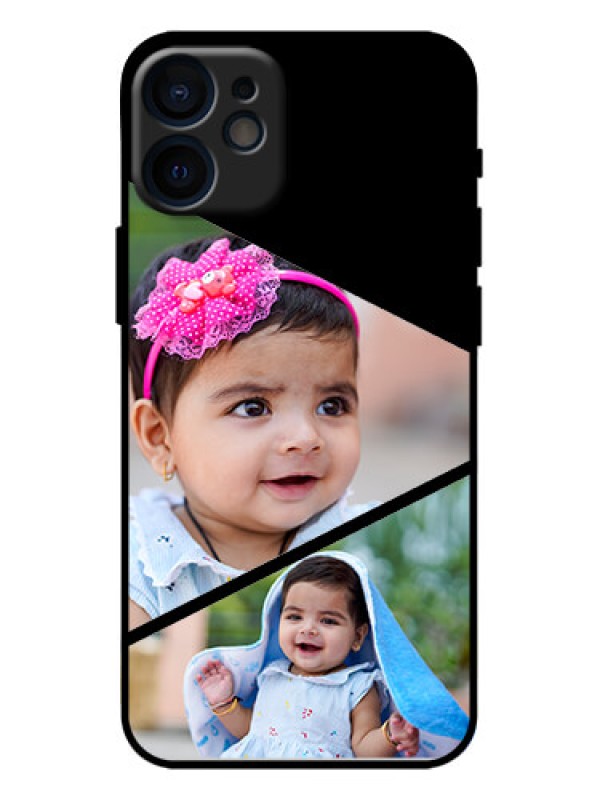 Custom iPhone 12 Mini Custom Metal Phone Case - Semi Cut Design