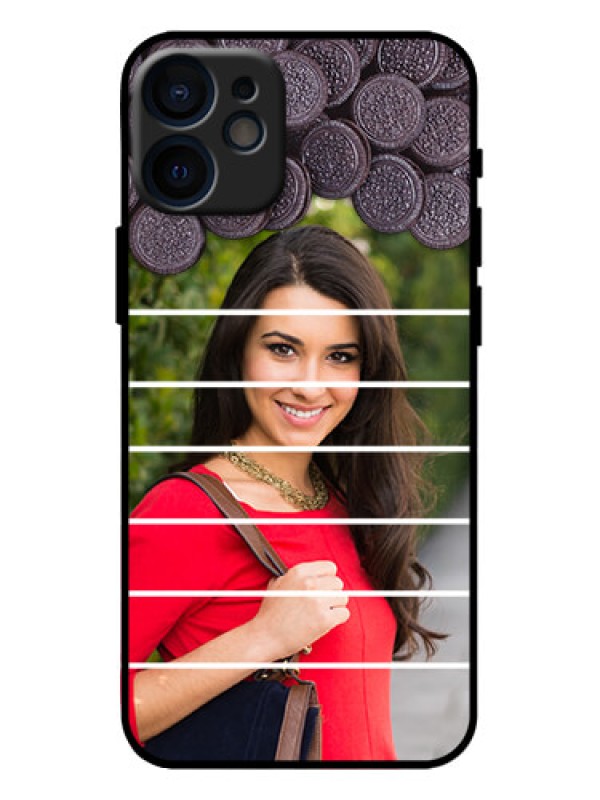 Custom iPhone 12 Mini Custom Metal Phone Case - With Oreo Biscuit Design