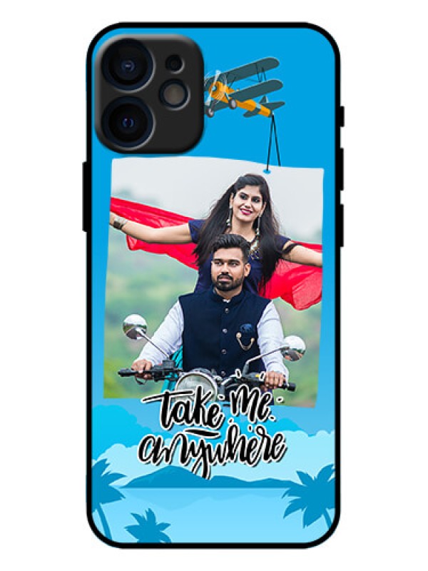 Custom iPhone 12 Mini Custom Metal Phone Case - Traveller Design