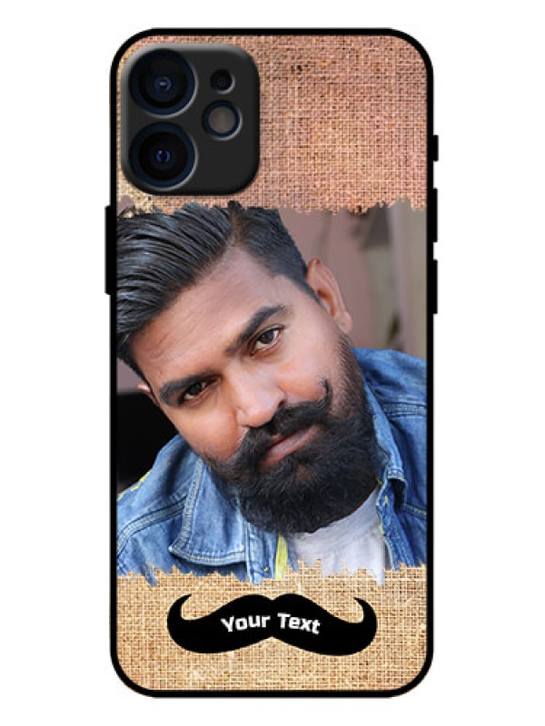 Custom iPhone 12 Mini Custom Metal Phone Case - With Texture Design