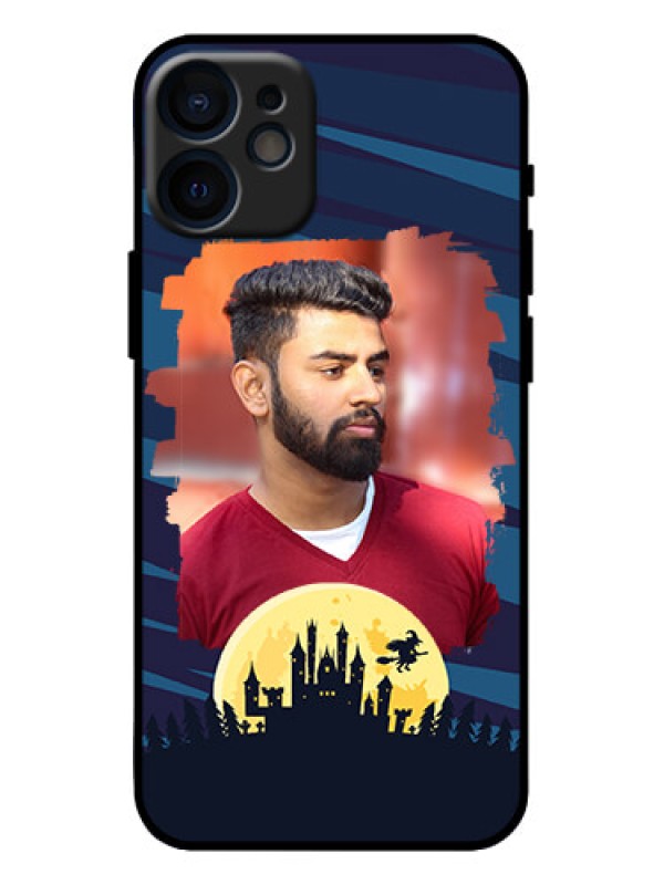 Custom iPhone 12 Mini Custom Metal Phone Case - Halloween Witch Design