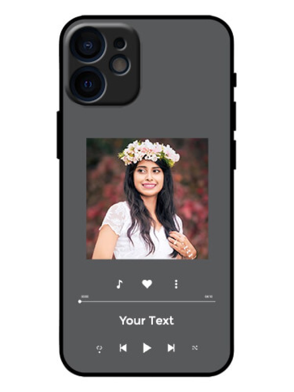 Custom iPhone 12 Mini Custom Metal Phone Case - Play The Music Design