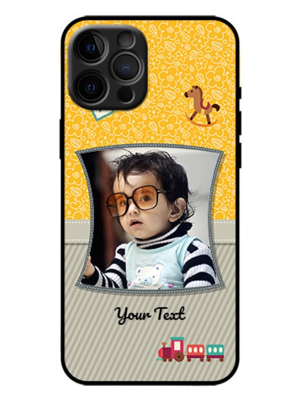 Custom iPhone 12 Pro Max Custom Metal Phone Case - Baby Picture Upload Design