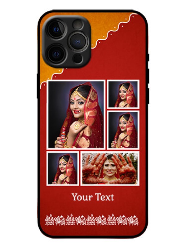 Custom iPhone 12 Pro Max Custom Metal Phone Case - Wedding Pic Upload Design