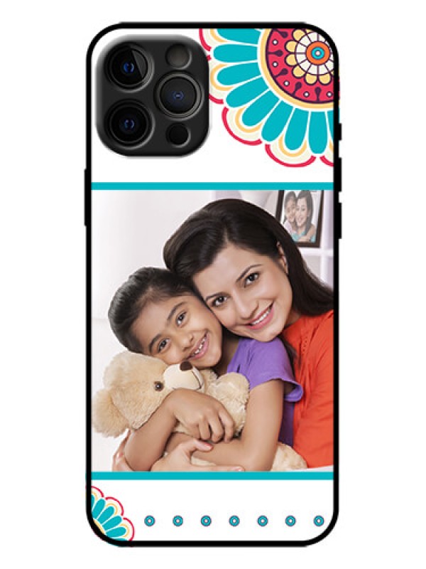 Custom iPhone 12 Pro Max Custom Metal Phone Case - Flower Design