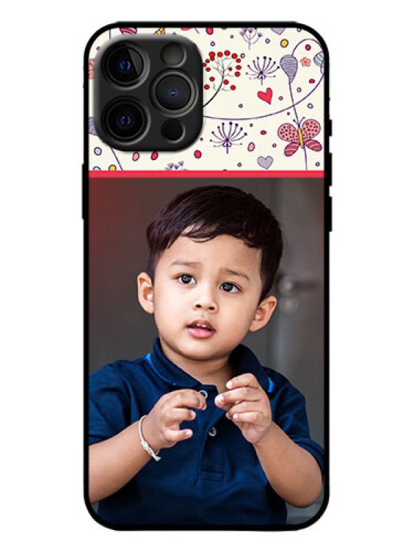 Custom iPhone 12 Pro Max Custom Metal Phone Case - Premium Floral Design