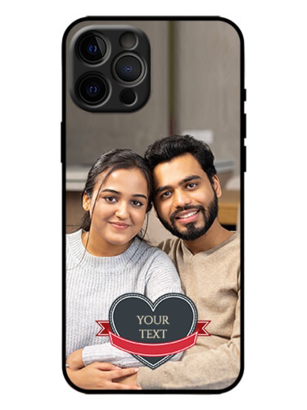 Custom iPhone 12 Pro Max Custom Metal Phone Case - Just Married Couple Design