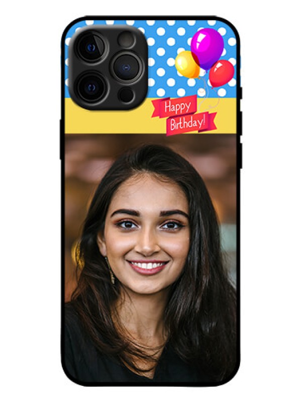 Custom iPhone 12 Pro Max Custom Metal Phone Case - Happy Birthday Design