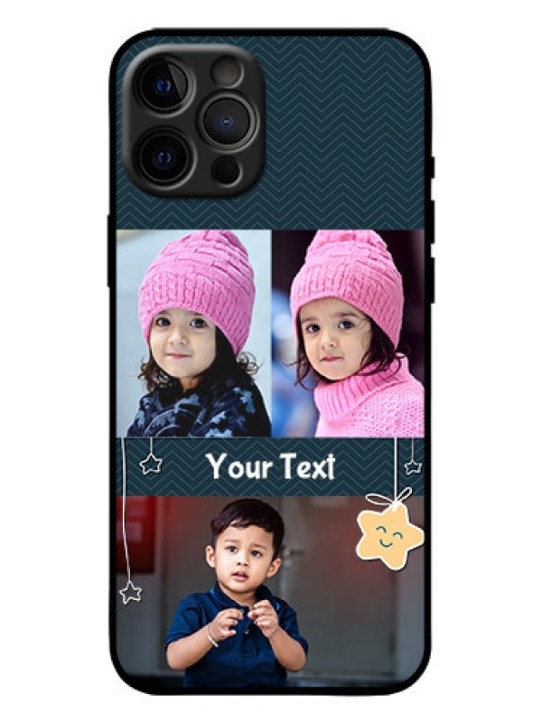 Custom iPhone 12 Pro Max Custom Metal Phone Case - Hanging Stars Design